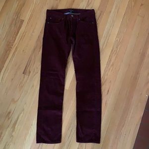 Banana Republic Burgundy Corduroy